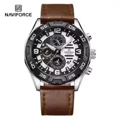 NAVIFORCE - Marron Plateado NF8043