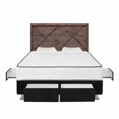 FORLI - Dormitorio 4 Cajones Igneo Gris 2 Plz