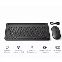 GENERICO - COMBO TECLADO Y MOUSE COLOR NEGRO