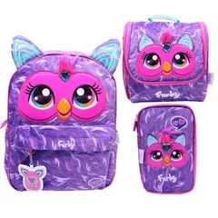 CHILDRENS CLUB - Pack Escolar Mochila Furby Morado Oficio