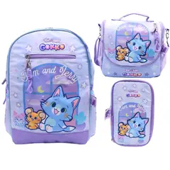 CHILDRENS CLUB - Pack Escolar Mochila Tom y Jerry Kawai Gokko Oficio