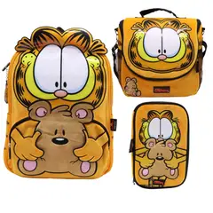CHILDRENS CLUB - Pack Escolar Mochila Garfield y osito Oficio