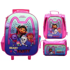 CHILDRENS CLUB - Pack Escolar Maleta Gabby Dollhouse Fiesta Oficio