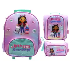 CHILDRENS CLUB - Pack Escolar Maleta Gabby Dollhouse Bebe Caja Oficio