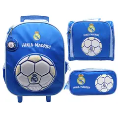CHILDRENS CLUB - Pack Escolar Maleta Real Madrid Futbol Oficio