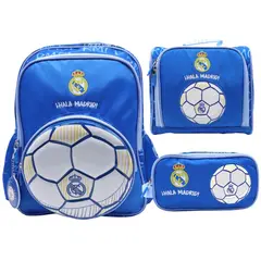 CHILDRENS CLUB - Pack Escolar Mochila Real Madrid Futbol Oficio