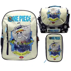CHILDRENS CLUB - Pack Escolar Mochila One Piece Luffy Anime Oficio