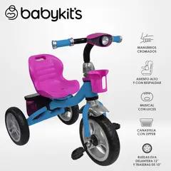 BABY KITS - Triciclo Magnum Rosado-Celeste