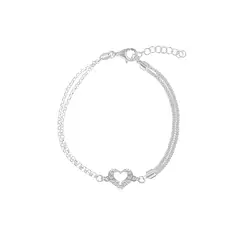 BALIQ - Pulsera Corazón Plata 925