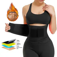GENERICO - Faja Deportiva Doble Ajuste Thermo Shaper con Compresión y Soporte Lumbar