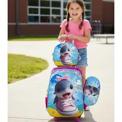 GENERICO - MOCHILA TRALALERO TRALALA BEBÉ BALLENA