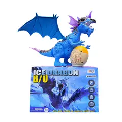 GENERICO - Juguete Dragón Dinosaurio Caminador Musical con Luces LED y Huevo Interactivo