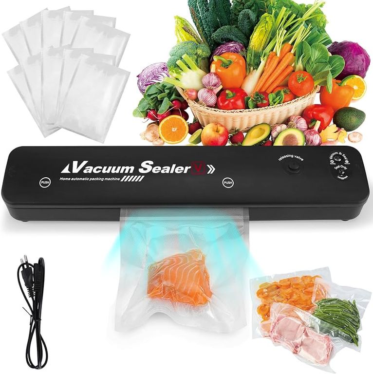 SELLADOR DE BOLSAS AL VACIO EMPACADORA + 10 BOLSAS