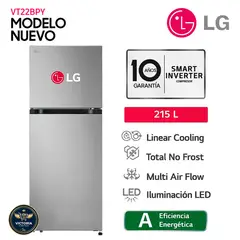 LG - Refrigeradora 215L NO FROST VT22BPY SD - Plateado