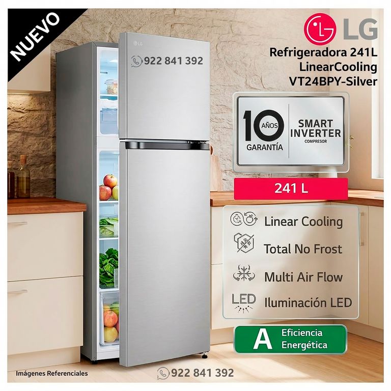 Refrigeradora 241 L NO FROST VT24BPY SD - Plateado