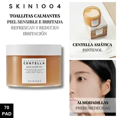 SKIN1004 - Toallitas Hidratante Piel Sensible Madagascar Centella Quick Calming 70pads