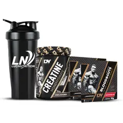 DORIAN YATES - Creatina 300 g - Creatina Monohidratada DY + 2 Sachets Blood & Guts + Shaker