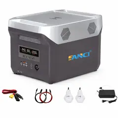 SANC - Estación de Energía Portátil 1500W con Salida AC 220V y Batería LiFePO₄ 1280Wh