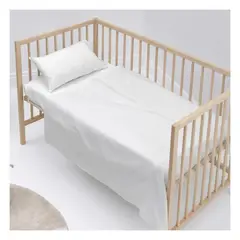 GENERICO - Sábanas cuna 100 % algodón pima blanco 350 hilos Lima Tienda
