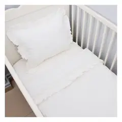 GENERICO - Sábanas booms cuna 100 % algodón bramante blanco 200 hilos Lima Tienda
