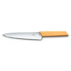 VICTORINOX - Cuchillo para trinchar Swiss Modern color miel Hoja 19 cm