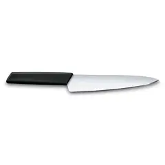 VICTORINOX - Cuchillo para trinchar Swiss Modern color negro Hoja 19 cm
