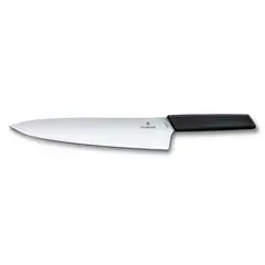 VICTORINOX - Cuchillo para trinchar Swiss Modern color negro Hoja 25 cm