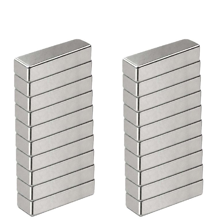 Iman de Neodimio Modelo Rectangular 14x4.5x2.5mm Pack 20 unds