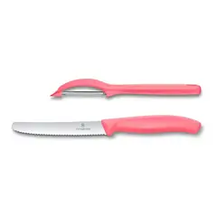 Victorinox - Set de cuchillo de verdura con pelador Swiss Classic Trend Colors color rojo