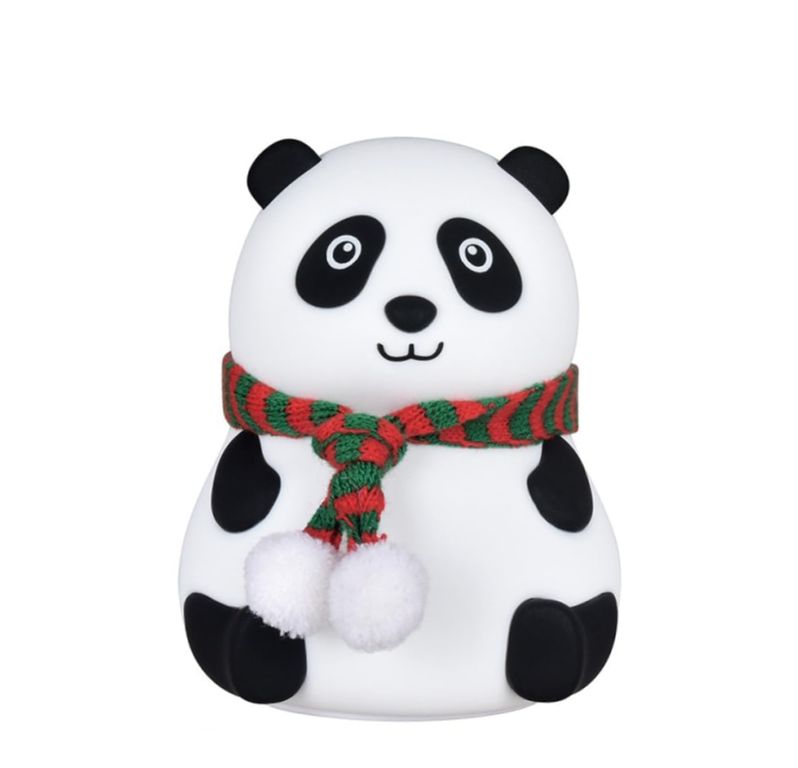 Luz Nocturna LED Oso Panda de Silicona Inalámbrica