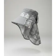 KAST PE - Cubrenuca para Mujer Sombrero de Algodón con diseño - Gris