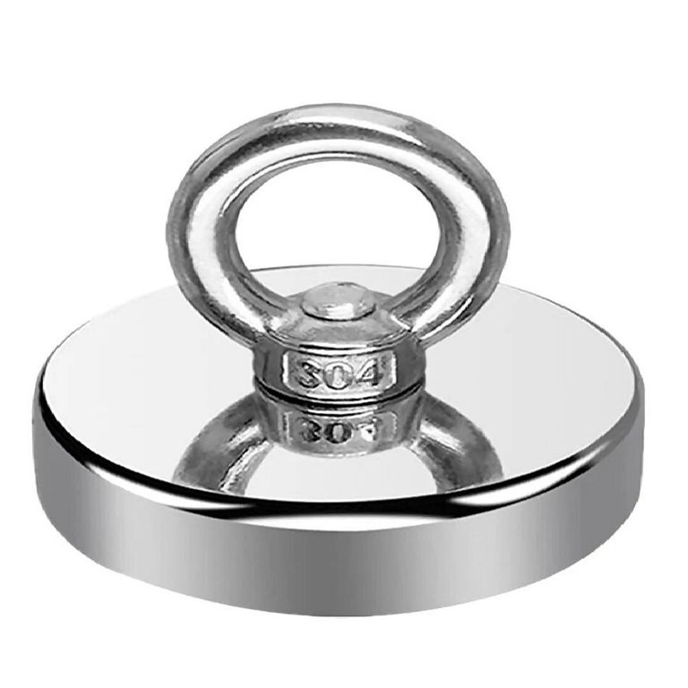 Iman de Neodimio 90mm Pesca G° N52 330kgf Carga Axial Nominal