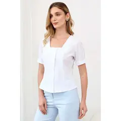 TEILOR - Blusa Manga Corta Casual Mujer