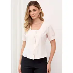 TEILOR - Blusa Manga Corta Casual Mujer