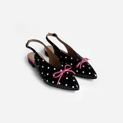 IRISABA - FLATS DE CUERO PARA MUJER LUNIER NEGRO
