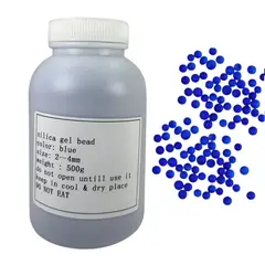 GENERICO - Silica Gel Color Azul Botella de 500g Cambia de Color