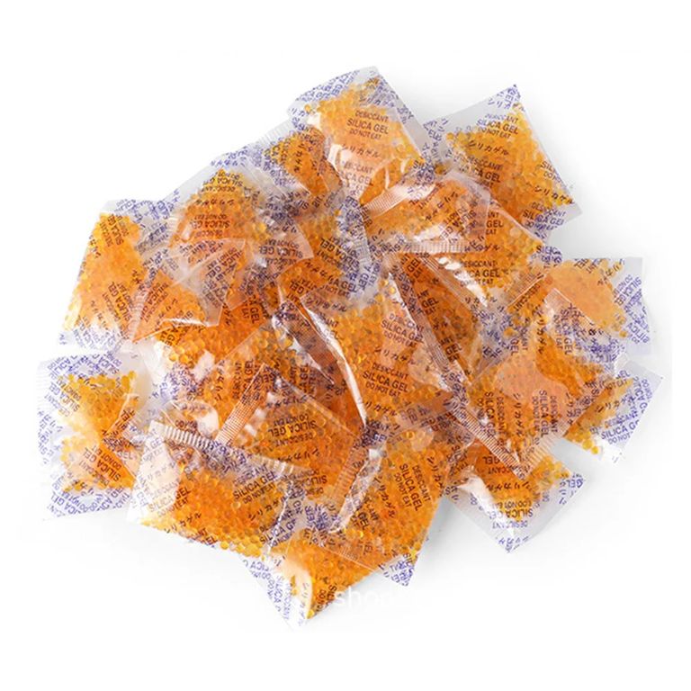 Silica Gel Color Naranja 1g x 100 Sobres Opp Film Cambia de Color