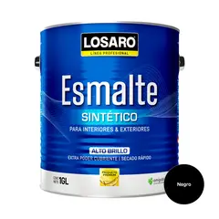 LOSARO - Esmalte Sintético color Negro x 1 Gl.