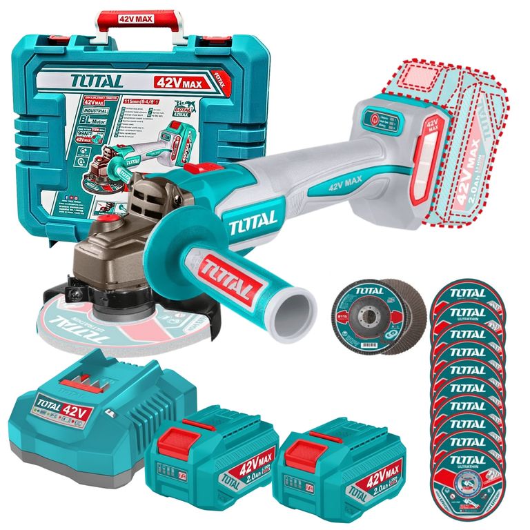 Amoladora inalambrica 4 1/2, 1080W 42V Brushless TAGLI4108112