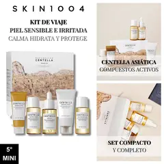 SKIN1004 - Kit de viaje Facial Piel Sensible Madagascar Centella Travel Kit 5minis