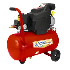 SAFARI - Compresora de 25L 2HP 220V 60Hz 8BAR Rojo SF24 RD
