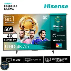 HISENSE - Televisor Led 50 Smart UHD 4K VIDAA 50A5NV 2025