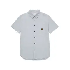 Caterpillar - Camisa Hombre Oxford Relaxed Ss Celeste