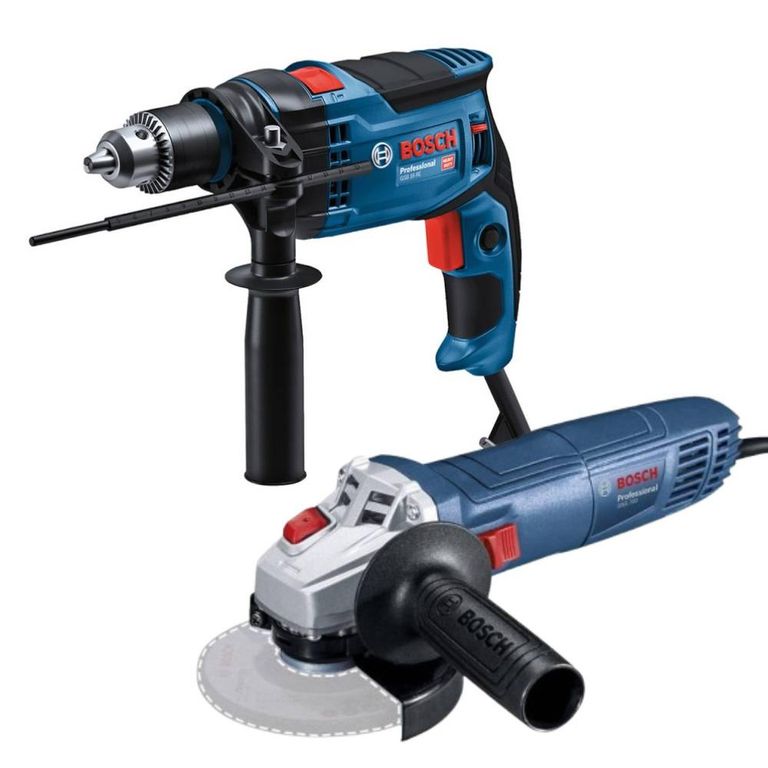 Taladro Percutor 1/2" 850W GSB 16 + Amoladora 4 1/2" 710W GWS700 0615.A00.2G3-000