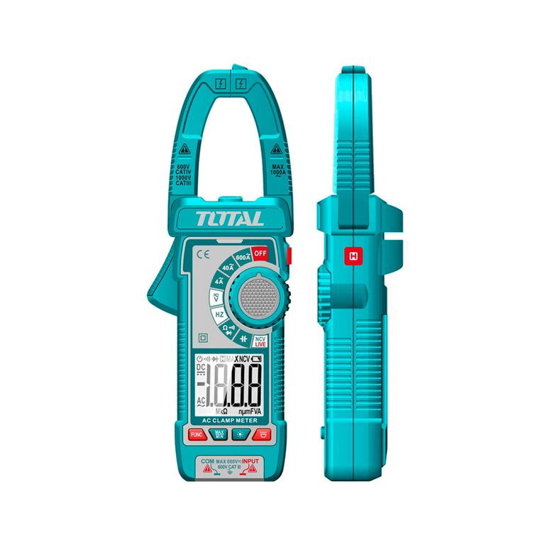 Pinza Amperimétrica Ac 600a 4000 Cuentas