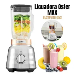OSTER - Licuadora Osterizer max blstpbrg053 con perilla color plateado