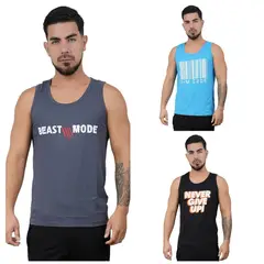 M MUSCLE MUSEUM - Pack Gym Rat x 3 Bividis Deportivos colores Celeste Plomo y Negro para Hombre