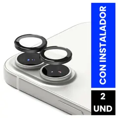 RINGKE - Protector Camara iPhone 17 Vidrio Templado Marco Aluminio Dureza 9H 2UND