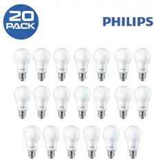PHILIPS - Pack 20 Focos LED 13W Luz Blanca EcoHome E27 6500K