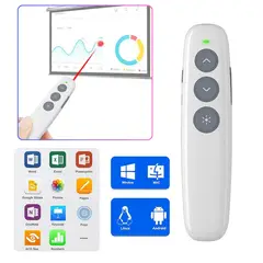 GENERICO - Presentador Láser Inalámbrico - Control Remoto para PowerPoint y PDF - Puntero Rojo 24GHz